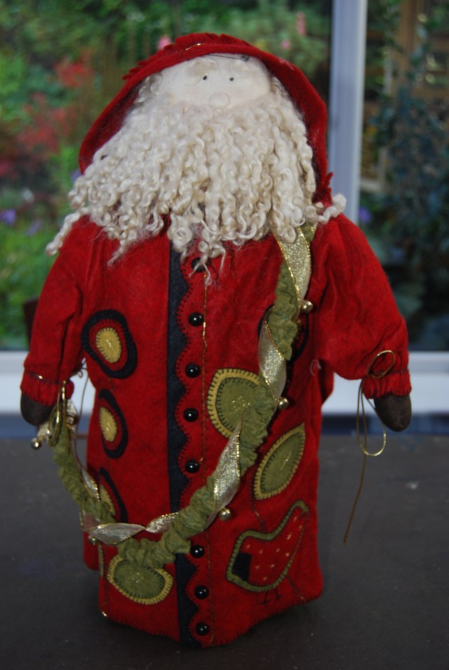Felt embroidered Father Christmas