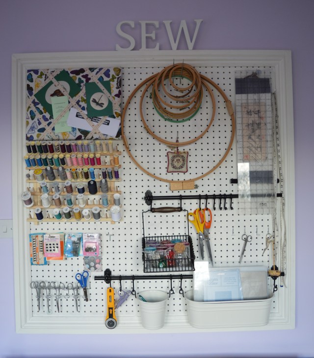 Sewing Room Pegboard