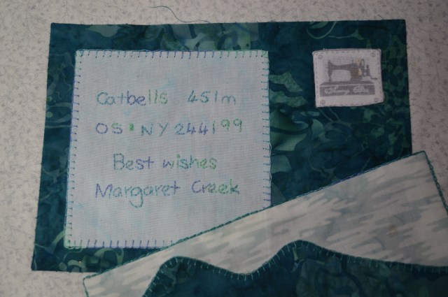 Signed Tealed & Delivered quilt block