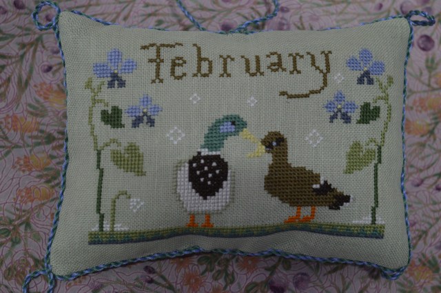 Joyful World February cross-stitch