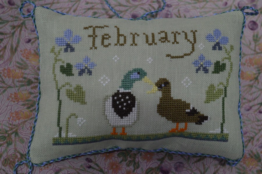Joyful World February cross-stitch