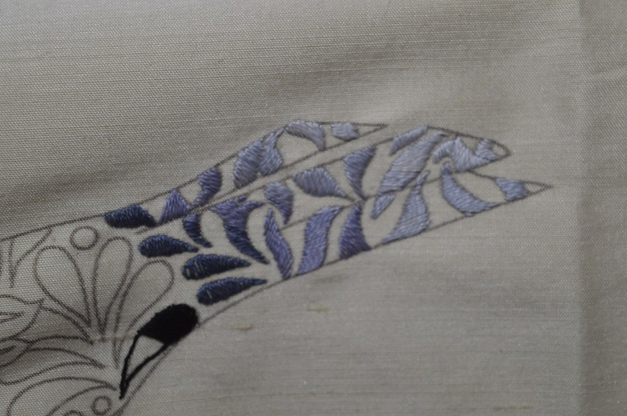 Blackbird Embroidery by Nicola Jarvis