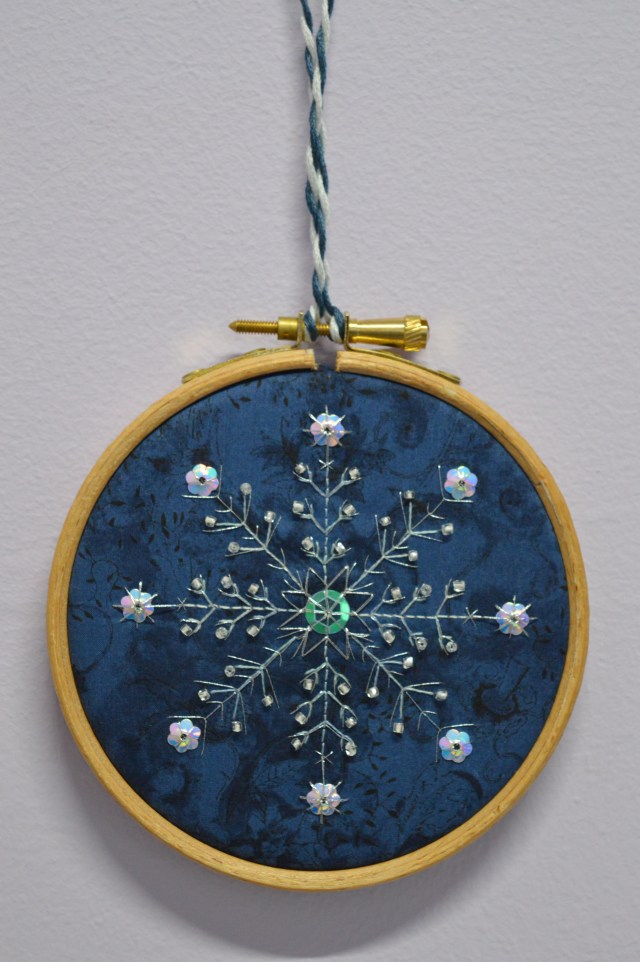 Embroidered Snowflake by The Crafty Creek